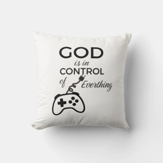 God Is In Control Christian Home Decor Throw Pillo Kissen