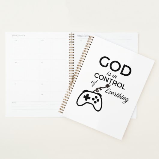 God Is In Control Christian Spiral Notebook - Fai Planer (Anzeige)