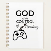 God Is In Control Christian Spiral Notebook - Fai Planer (Vorderseite)