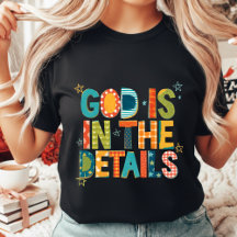 God Is In The Details Christian Colorful Boho Rans