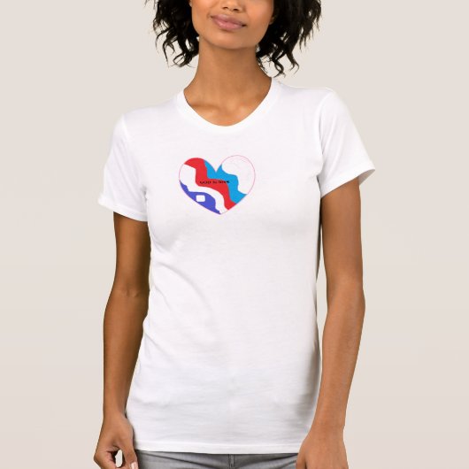 GOD is love with heart T-Shirt (Vorderseite)