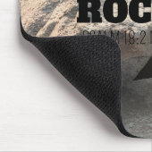 God is My Rock Bible Verse Black Cross Christian Mousepad (Ecke)