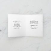 God is My Rock Bible Verse White Cross Christian Karte (Innenseite)