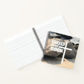 God is My Rock Bible Verse White Cross Christian Notizblock (Innenseite)