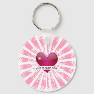 God is Pure Love Schlüsselanhänger