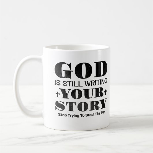 God Is Still Writing Your Story Gift For Christian Kaffeetasse (Links)