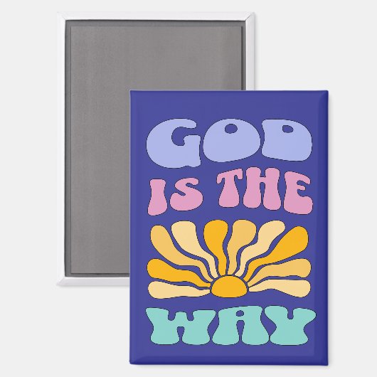 God is the Way Magnet (Vorderseite/Rückseite)
