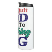 God Is Up To Something Big Thermosbecher (Nach rechts gedreht)