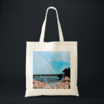 " God is Very Creative " Tote Bag Tragetasche<br><div class="desc">Coastal ,  Rainbow,  Beach Floral Spring or Easter Tote bag</div>