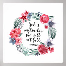 God is within her she will not fall