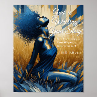 God Is Writing Your Story Wall Art | Jeremiah 29:1 Poster