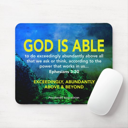 GOD IST BÖSE 3:20 Christlich Mousepad (Mit Mouse)