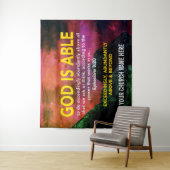 GOD IST BÖSE 3:20 Kirche Wandteppich (Beispiel)