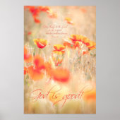 GOD IST GUT - Christliche Religiöse Poster Wall Ar (Vorne)