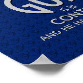 GOD IST IN KONTROLLE Inspiration Christlich Poster (Ecke)