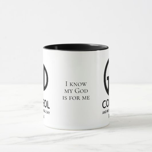 GOD IST IN KONTROLLE Inspiration Christlich Tasse (Zentrum)