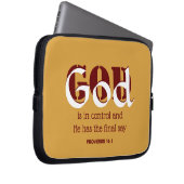 GOD IST IN KONTROLLE Inspiration Laptopschutzhülle (Vorne Rechts)