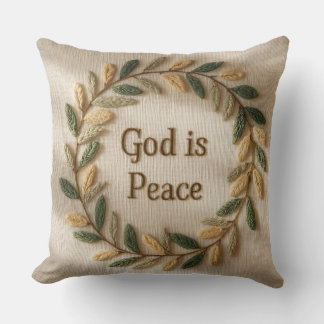 God ist Liebe & Frieden Kissen – Christliche Heimd