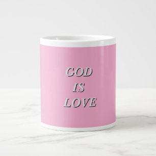 GOD IST LIEBE Soft Pink Jumbo-Tasse