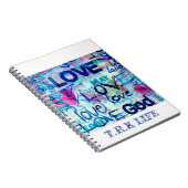 GOD IST LIEBE SPIRAL NOTEBOOK (NEU) NOTIZBLOCK (Rechte Seite)
