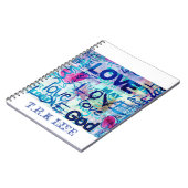 GOD IST LIEBE SPIRAL NOTEBOOK (NEU) NOTIZBLOCK (Linke Seite)