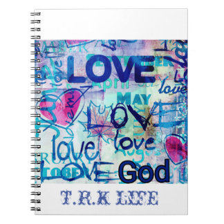 GOD IST LIEBE SPIRAL NOTEBOOK (NEU) NOTIZBLOCK