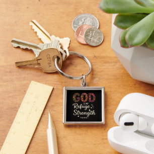 GOD IST MEIN FLÜCHTLING SCHLÜSSELANHÄNGER