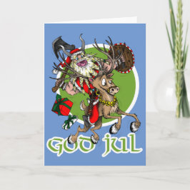 God Jul Christmas Feiertagskarte