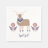 God Jul Dee und Blume Nordic Design Christmas | Serviette (Vorderseite)