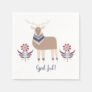 God Jul Dee und Blume Nordic Design Christmas Serviette