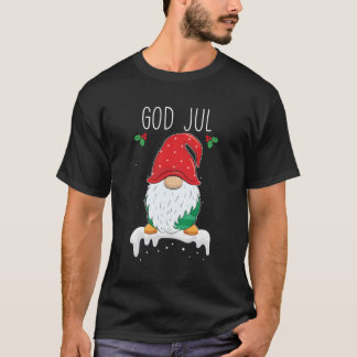 God Jul Gnome Swedish Tomte Gnome skandinavisch T-Shirt