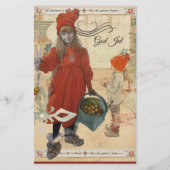 God Jul Helgkort  Briefpapier (Vorderseite)