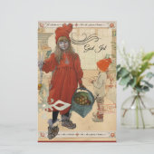 God Jul Helgkort  Briefpapier (Stehend Vorderseite)