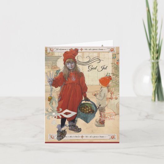 God Jul Helgkort  Feiertagskarte (Vorderseite)