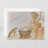 God Jul Helgkort  Postkarte (Vorne/Hinten)