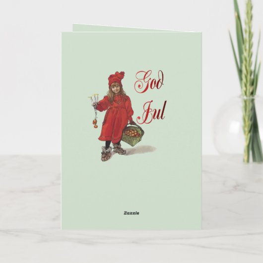 God Jul Iduna and the Magic Apples Scandinavian Ho Karte (Rückseite)