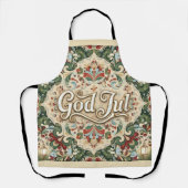 God Jul Norwegian Norway Christmas Apron Schürze (Vorderseite)