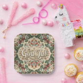 God Jul Norwegian Norway Christmas Paper Cups Pappteller (Party)