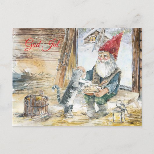 God Jul Postkarte (Vorderseite)