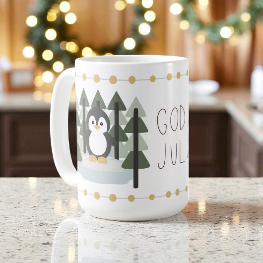 God Jul Scandinavian Christmas Mug Kaffeetasse