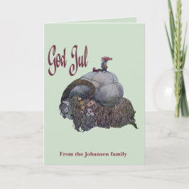 God Jul Scandinavian Julbocken Yule Goat After Joh Karte