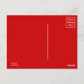 God Jul Snowflakes Postkarte (Rückseite)