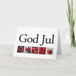 God Jul Swedisch Christmas Card Feiertagskarte