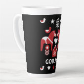 God Jul Swedish Folk Art Milchtasse (Linke Ecke)