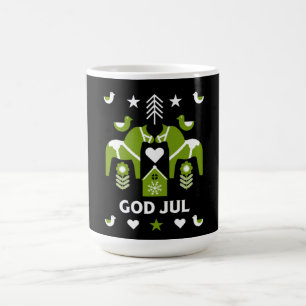 God Jul Swedish Folk Art Verwandlungstasse