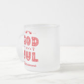 God Jul Traditional Swedish Christmas Schriftart Mattglastasse (Vorderseite Links)