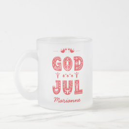 God Jul Traditional Swedish Christmas Schriftart Mattglastasse