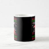 God Jul Ugly Scandinavian Dala Horse Kaffeetasse (Mittel)