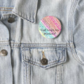 "God Keeps His Versprechen!" Rainbow Button (Beispiel)