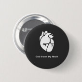 God Knows My Heart Christian T-Shirt Button (Vorne & Hinten)